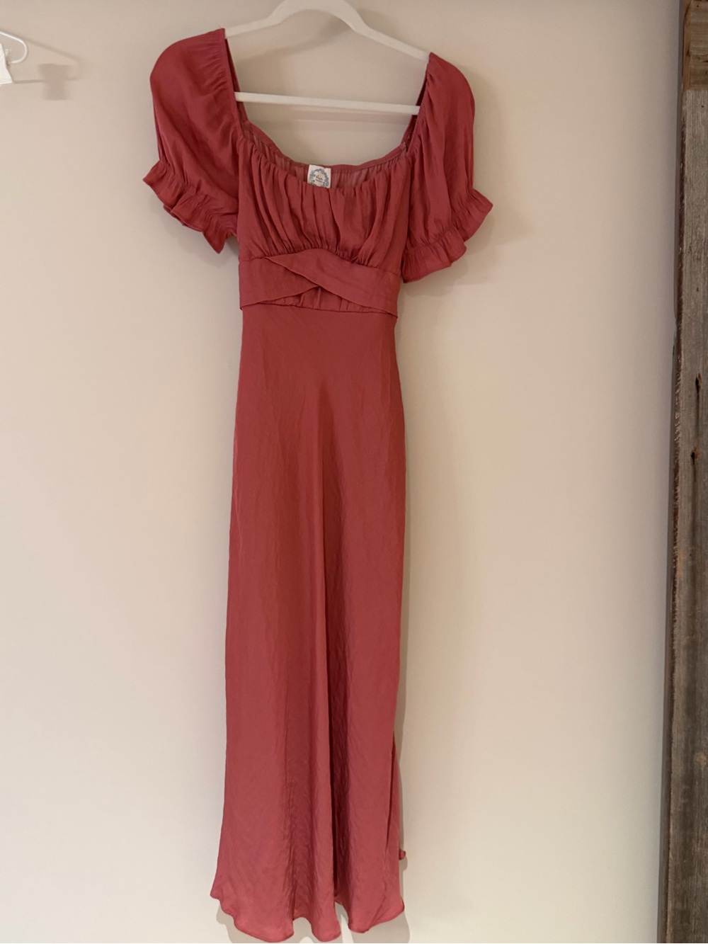 Blue Rain Rosewood Maxi Dress with Puff Sleeves
